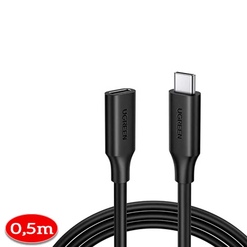 Cáp dữ liệu USB Type-c nối dài truyền dữ liệu giữa điện thoại và ổ cứng USB dài 0.5m Ugreen (40574) — ảnh 2