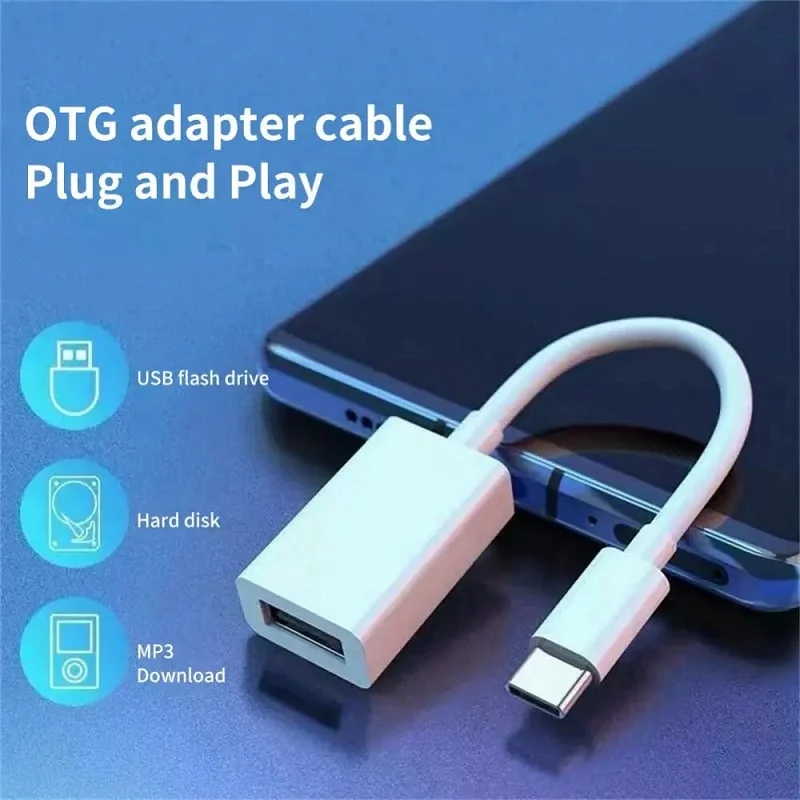 Cáp dữ liệu USB Type-C sang USB 3.0 Ugreen truyền dữ liệu giữa máy tính và điện thoại dài 10cm, màu trắng Ugreen (30702) — ảnh 4