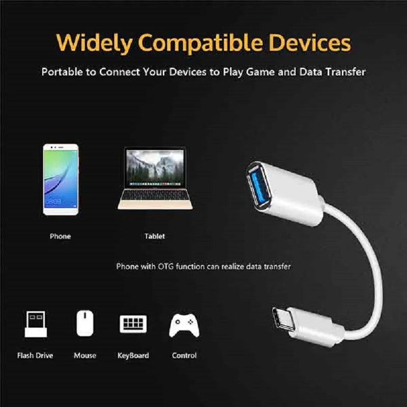 Cáp dữ liệu USB Type-C sang USB 3.0 Ugreen truyền dữ liệu giữa máy tính và điện thoại dài 10cm, màu trắng Ugreen (30702) — ảnh 6