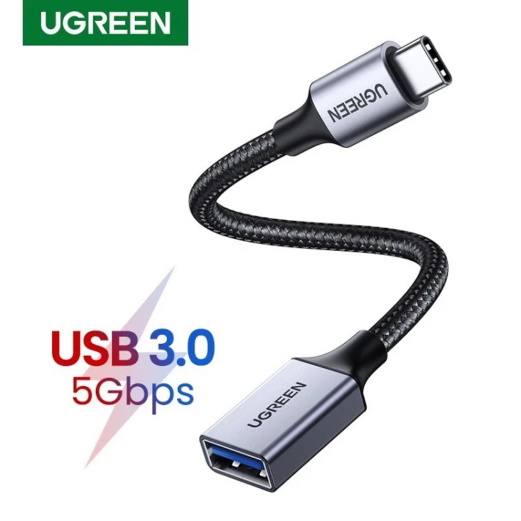 Cáp dữ liệu USB Type-C sang USB hỗ trợ OTG truyền dữ liệu giữa máy tính và điện thoại dài 25CM Ugreen (70889) — ảnh 7