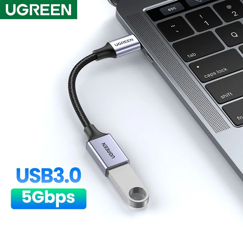 Cáp dữ liệu USB Type-C sang USB hỗ trợ OTG truyền dữ liệu giữa máy tính và điện thoại dài 25CM Ugreen (70889) — ảnh 4