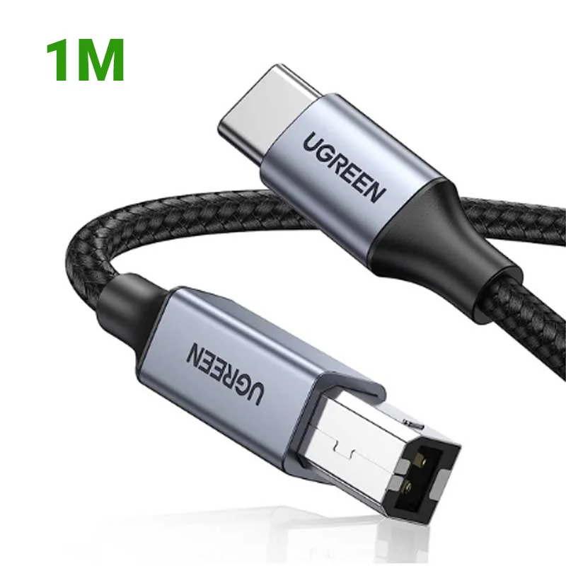 Cáp dữ liệu USBC-C cho máy in truyền dữ liệu từ máy tính ra máy in dài 1m Ugreen (80805)