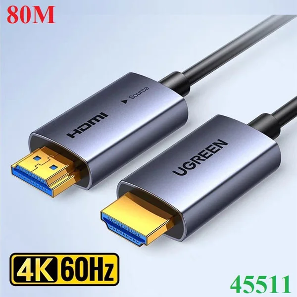Cáp dữ liệu VIDEO HDMI 2.0 hỗ trợ 4K dài 80M Ugreen 45511