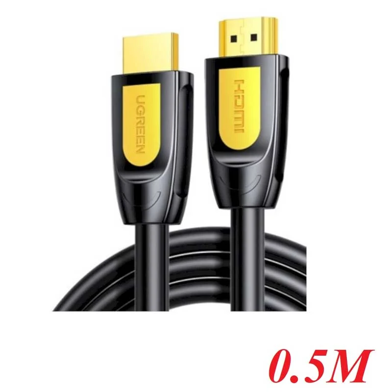 Cáp dữ liệu VIDEO HDMI 2.0 truyền âm thanh hình ảnh dài 0.5M màu đen Ugreen 80837