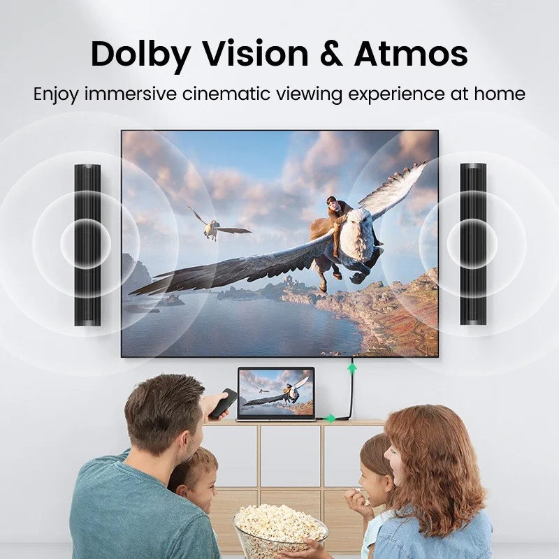 Cáp dữ liệu VIDEO HDMI 2.1 hỗ trợ 8K HD150 dài 0.5M Ugreen 40493 — ảnh 5