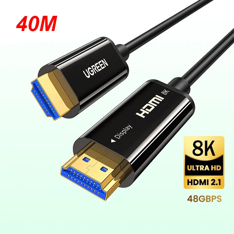 Cáp dữ liệu VIDEO HDMI 2.1 hỗ trợ 8K truyền âm thanh hình ảnh dài 40M Ugreen (50400)