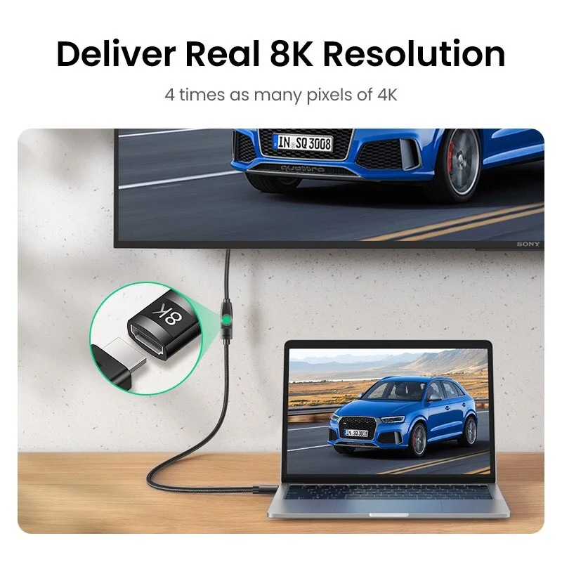 Cáp dữ liệu VIDEO HDMI 2.1 nối dài dài 0.5M Ugreen (40400)