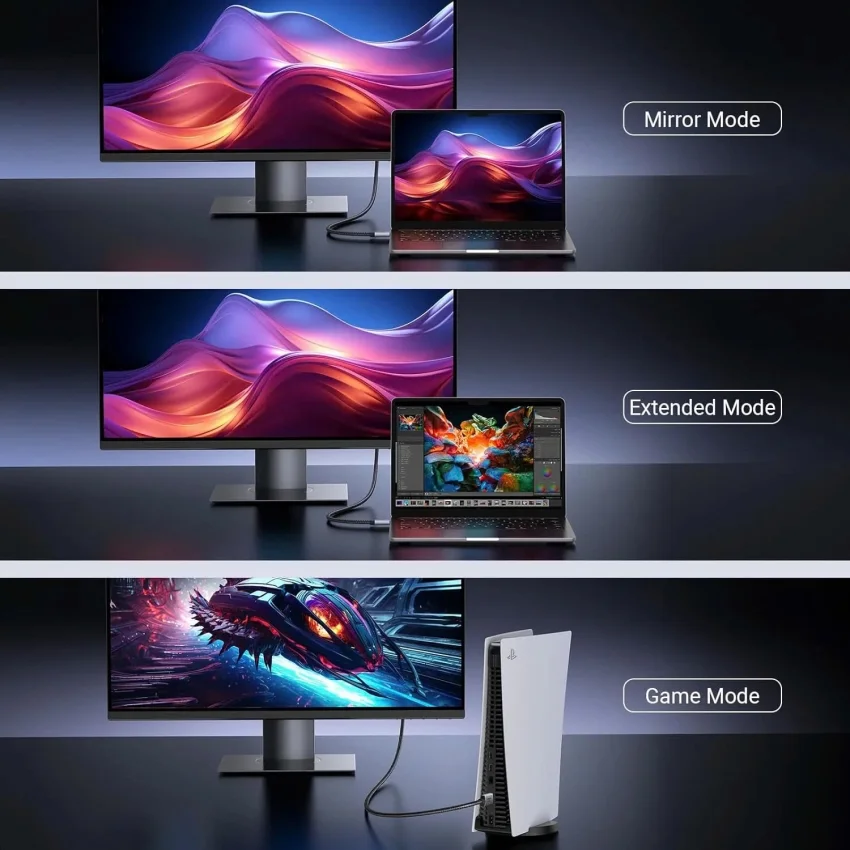 Cáp HDMI 2.1 dài 3M Ugreen 25911 HD171, 48Gbps 8K@60Hz 4K@240Hz, HDCP 2.2&2.3, eARC HDR — ảnh 8