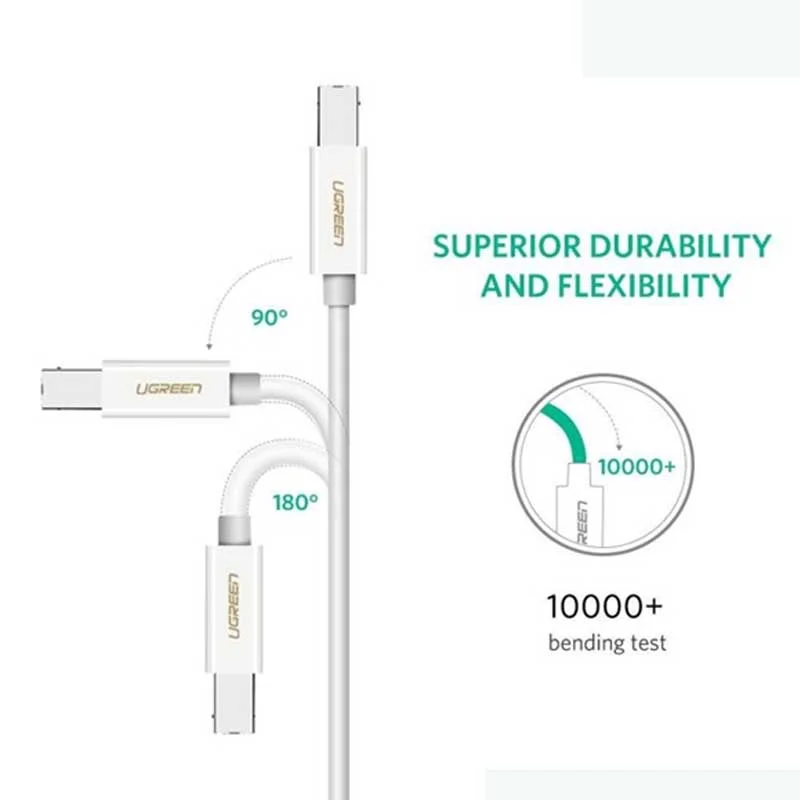 Cáp máy in chuẩn Type-c ra cổng máy in USB 2.0 Type B dài 1M cao cấp Ugreen (40560) — ảnh 3
