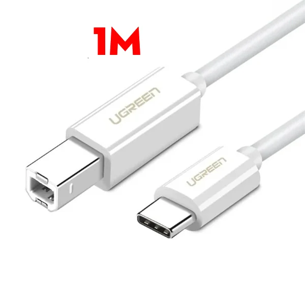 Cáp máy in chuẩn Type-c ra cổng máy in USB 2.0 Type B dài 1M cao cấp Ugreen (40560)