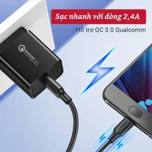 Cáp Micro USB hỗ trợ sạc nhanh truyền dữ liệu Ugreen US289 60827 3M — ảnh 4