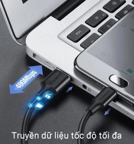 Cáp Micro USB hỗ trợ sạc nhanh truyền dữ liệu Ugreen US289 60827 3M — ảnh 5