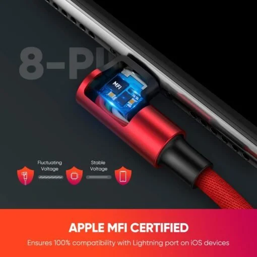 Cáp sạc iPhone/ iPad UGREEN US299 – Đầu bẻ vuông góc chống gập gãy – Tốc độ truyền dữ liệu 480Mbps — ảnh 7