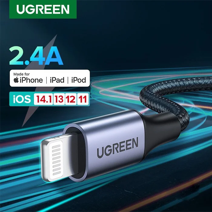 Cáp sạc Lightning chuẩn MFi UGREEN US291 60157 dài 1.5m — ảnh 2