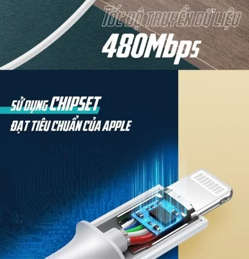 Cáp sạc nhanh IPhone Type C 18W truyền dữ liệu UGREEN US171