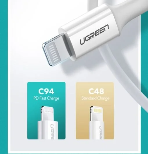 Cáp sạc nhanh IPhone Type C 18W truyền dữ liệu UGREEN US171 — ảnh 6