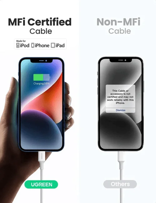 Cáp sạc nhanh Iphone USB-C to Lightning Ugreen US532 chuẩn MFi, dài 1m, Sạc & Đồng bộ dữ liệu — ảnh 4