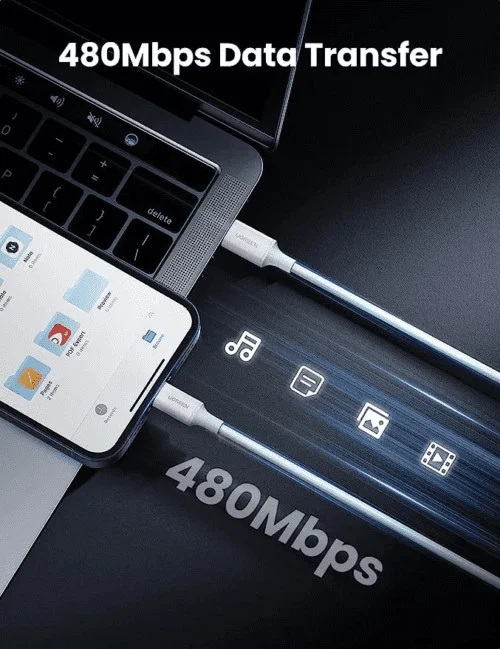 Cáp sạc nhanh Iphone USB-C to Lightning Ugreen US532 chuẩn MFi, dài 1m, Sạc & Đồng bộ dữ liệu — ảnh 2