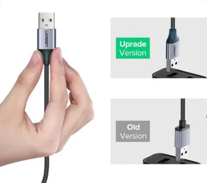 Cáp sạc nhanh Micro USB UGREEN US290 Sạc ổn định 2A – Vỏ sợi bện siêu bền