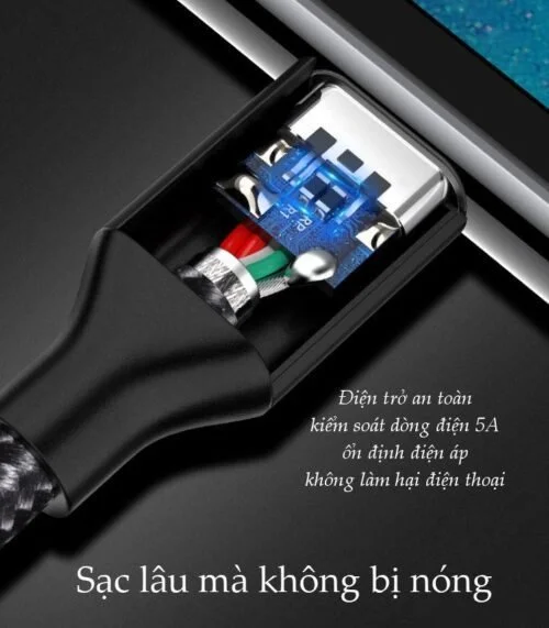 Cáp sạc nhanh Type C 40W UGREEN US279 50995 – Sạc nhanh dòng tối đa đạt 5A, truyền tải dữ liệu tốc độ cao – Vỏ bện nylon chống rối — ảnh 6