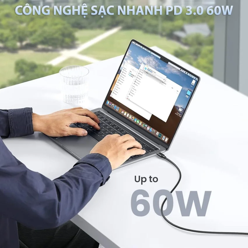 Cáp sạc nhanh Type C UGREEN US286 50997 Sạc nhanh dòng 3A, khả năng tương thích rộng, lõi đồng nguyên chất dài 1m — ảnh 7