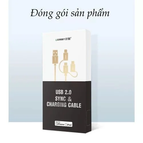 Cáp sạc và truyền dữ liệu 3 trong 1 Ugreen US186 — ảnh 10