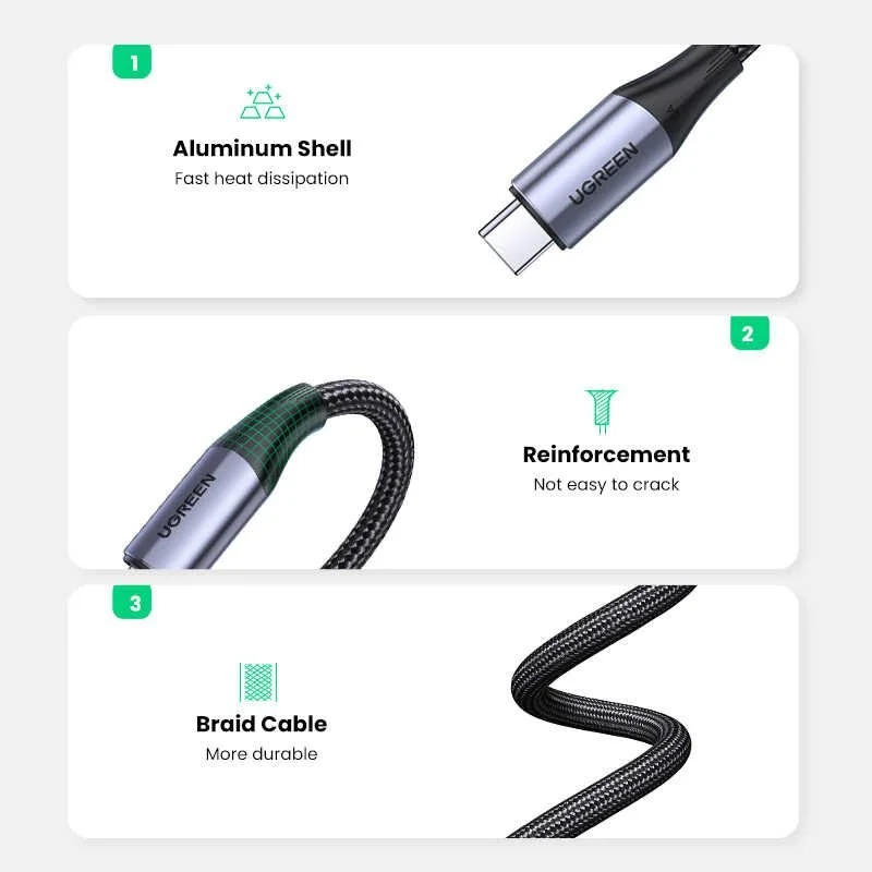 Cáp Thunderbolt Type C Ugreen US355 truyền hình ảnh — ảnh 5