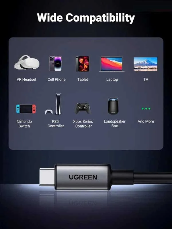 Cáp USB Type-C to Type-C bẻ góc 90 độ dài 5M tốc độ 5Gbps Ugreen 90629 cao cấp — ảnh 8
