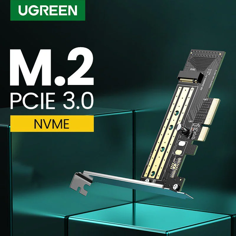Card PCI sang NVMe UGREEN CM302 chuyển đổi ổ cứng – SSD NVMe M.2 PCIe 2280 to PCI-E 3.0 4X Ugreen (70504) — ảnh 2