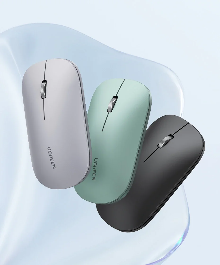 Chuột không dây Bluetooth 2.4G màu đen + kèm pin AA (MU001) Ugreen 25163