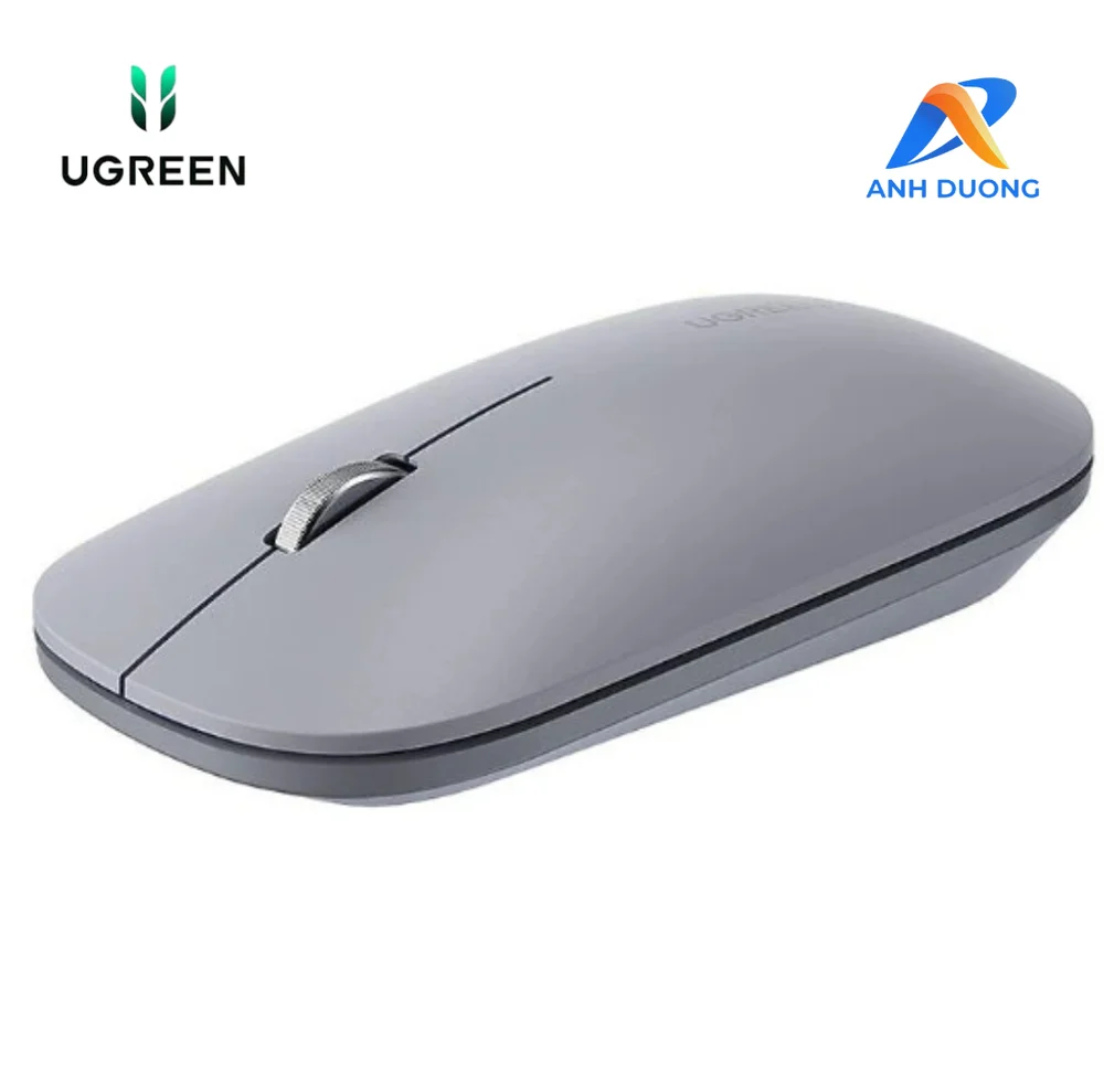 Chuột không dây 2.4G màu Xám + kèm pin AA (MU001) Ugreen 90673