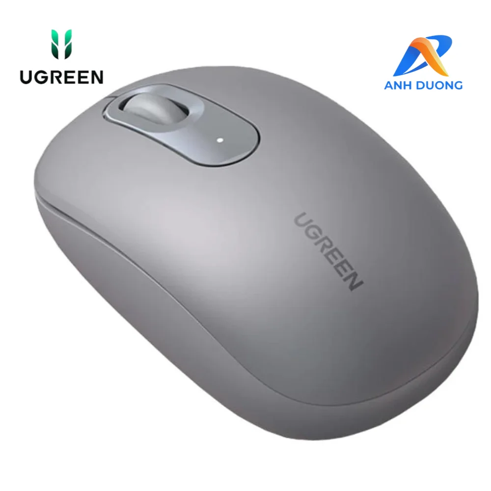 Chuột không dây 2.4G SILENT Màu Moonlight Gray + kèm pin AA (MU105) Ugreen 90669