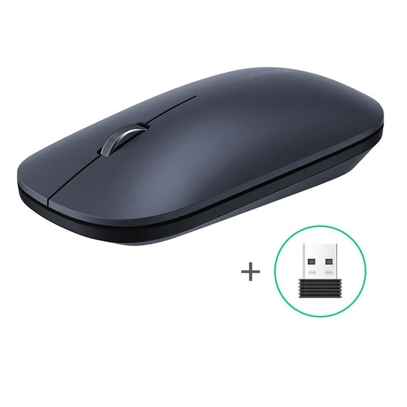 Chuột không dây Bluetooth 2.4G màu đen + kèm pin AA (MU001) Ugreen 25163