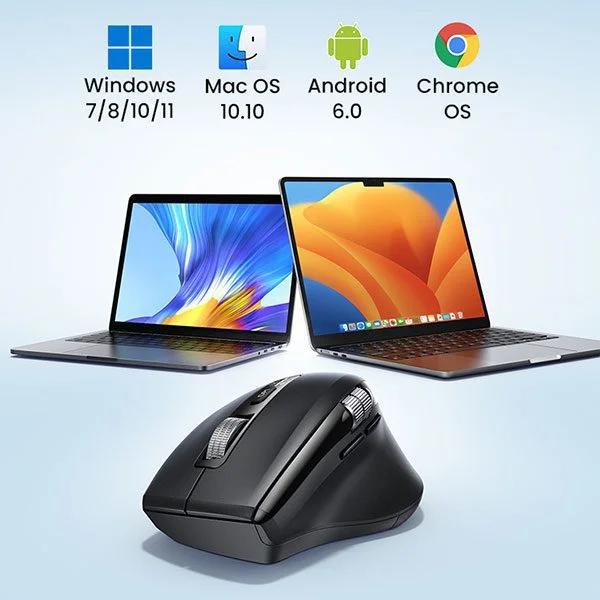 Chuột không dây Bluetooth v5.4 & Wirelless 2.4GHz hỗ trợ 5000DPI Ugreen 45792 cao cấp — ảnh 2