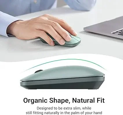Chuột không dây dùng cho máy tính, laptop chất liệu nhựa ABS, màu xanh lá Ugreen (90374)
