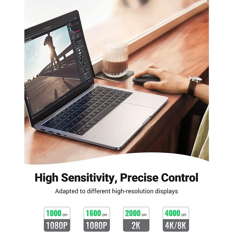 Chuột không dây dùng cho máy tính, laptop màu đen Ugreen (90372)