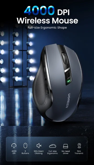 Chuột không dây Ugreen 90545 đen