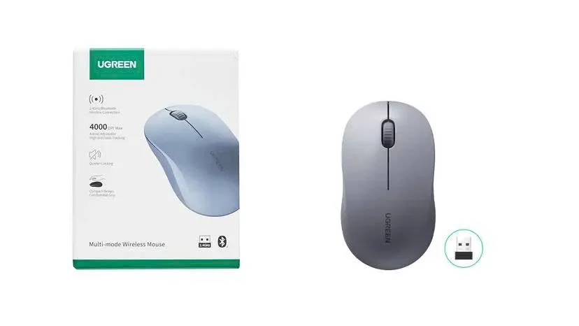 Chuột máy tính không dây UGREEN 65772 USB 2.4GHz – siêu êm, nhỏ gọn — ảnh 5
