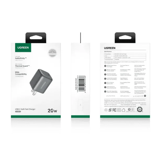 Củ sạc nhanh 20W 1 cổng Type C UGREEN X152 55527 — ảnh 4