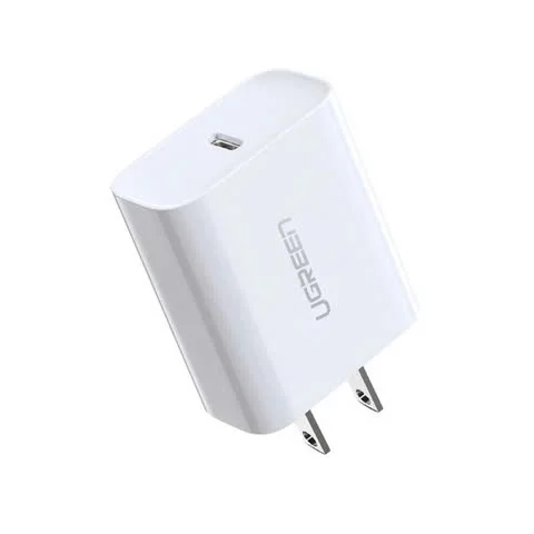 Củ sạc nhanh 30W cổng type C Ugreen CD127 - không kèm dây - chân dẹt