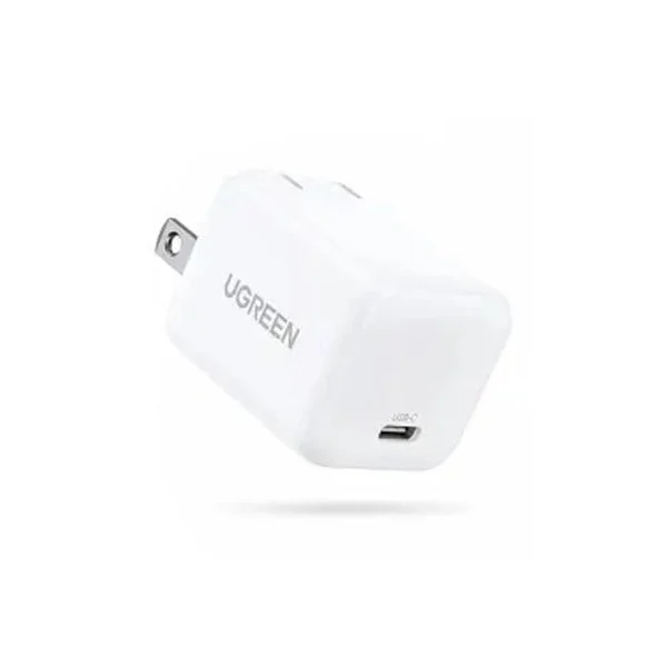 Củ sạc nhanh CD319 30W GaN 1 cổng USB Type-C UGREEN 15329 chân dẹt (MÀU TRẮNG)