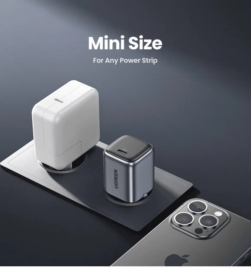 Củ sạc nhanh GaN 20W Ugreen CD318 sạc nhanh cho IPhone, SamSung, Xiaomi, Oppo — ảnh 12