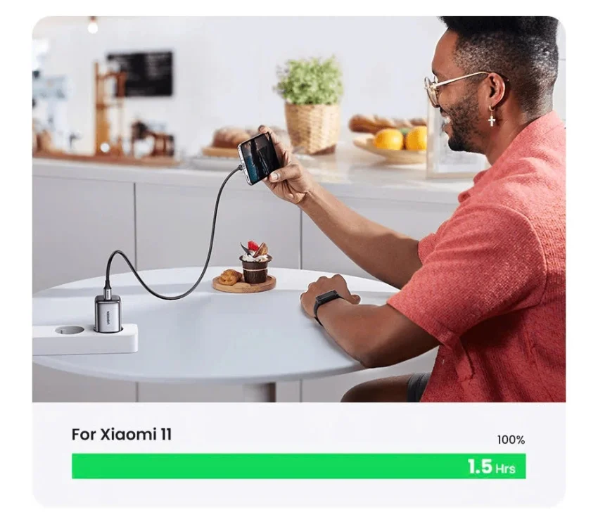 Củ sạc nhanh GaN 20W Ugreen CD318 sạc nhanh cho IPhone, SamSung, Xiaomi, Oppo — ảnh 3