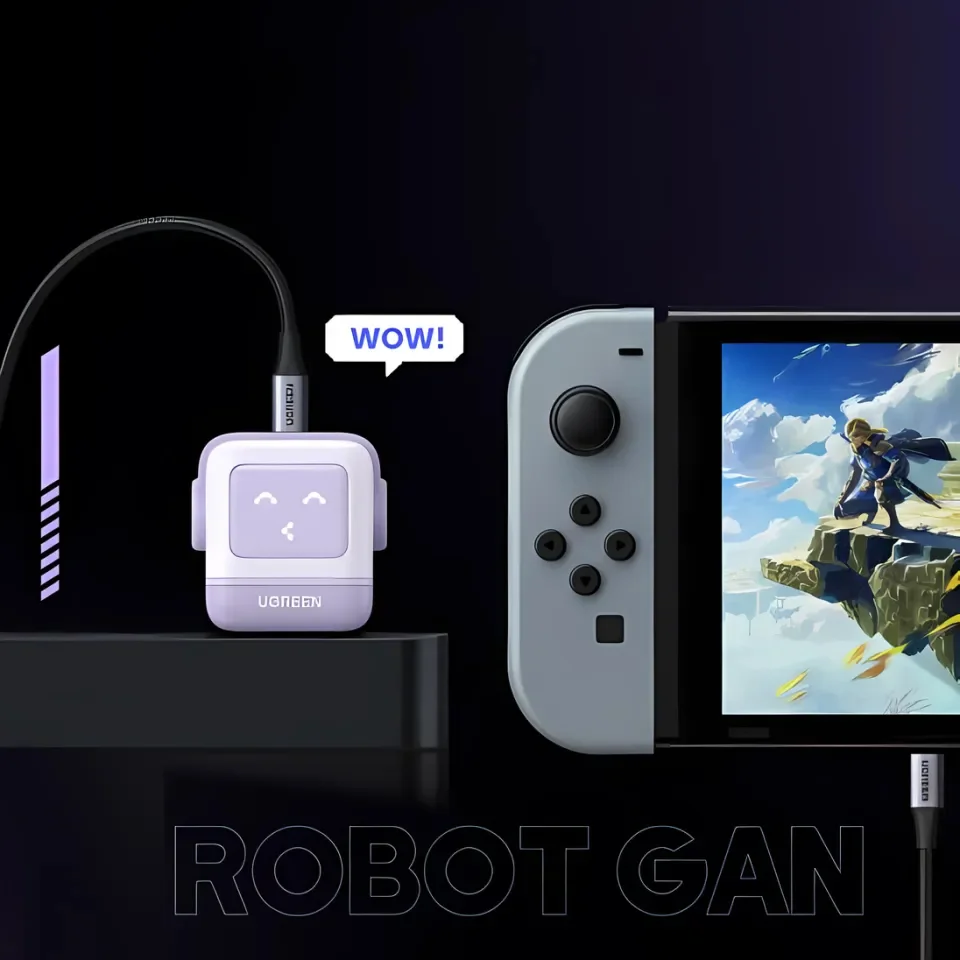 Củ sạc nhanh Robot Nexode RG 30W cổng USB Type C màu Tím (CD359) Ugreen 25036