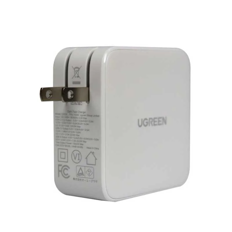 Củ sạc nhanh type C UGREEN CD226 GaN 100W chân dẹt 100W, 3USB-C, 1USB-A sạc nhanh đồng thời 4 cổng (15336) — ảnh 5
