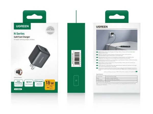 Củ sạc nhanh UGREEN 75953 18W chuẩn QC3.0, cổng USB-A — ảnh 2