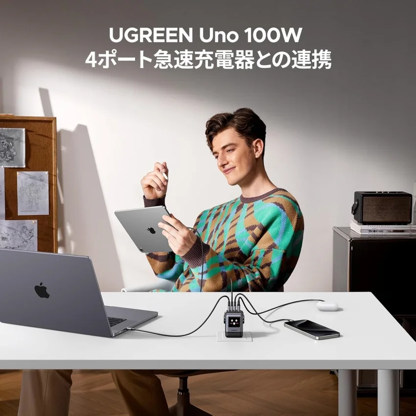 Củ sạc nhanh UGREEN Uno X688 – Sạc Robot 4 cổng 100W Ugreen 45514B — ảnh 8
