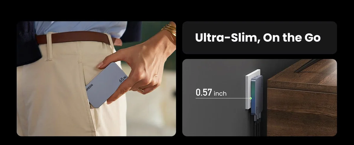 Củ sạc Type C 65W UGREEN Nexode Pro X753 GaN Ultra-Slim