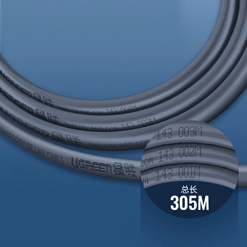 Cuộn cáp mạng CAT5 UTP, màu đen dài 305M Ugreen (60547) — ảnh 3