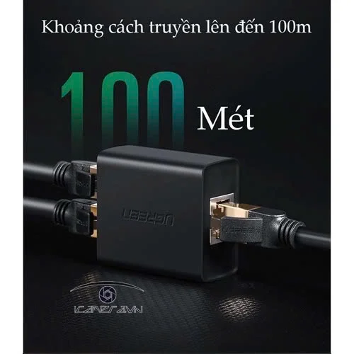 Đầu chia RJ45 Ugreen 1 ra 2 cho dây mạng 2 chiếc/túi màu đen Ugreen (50923) — ảnh 11